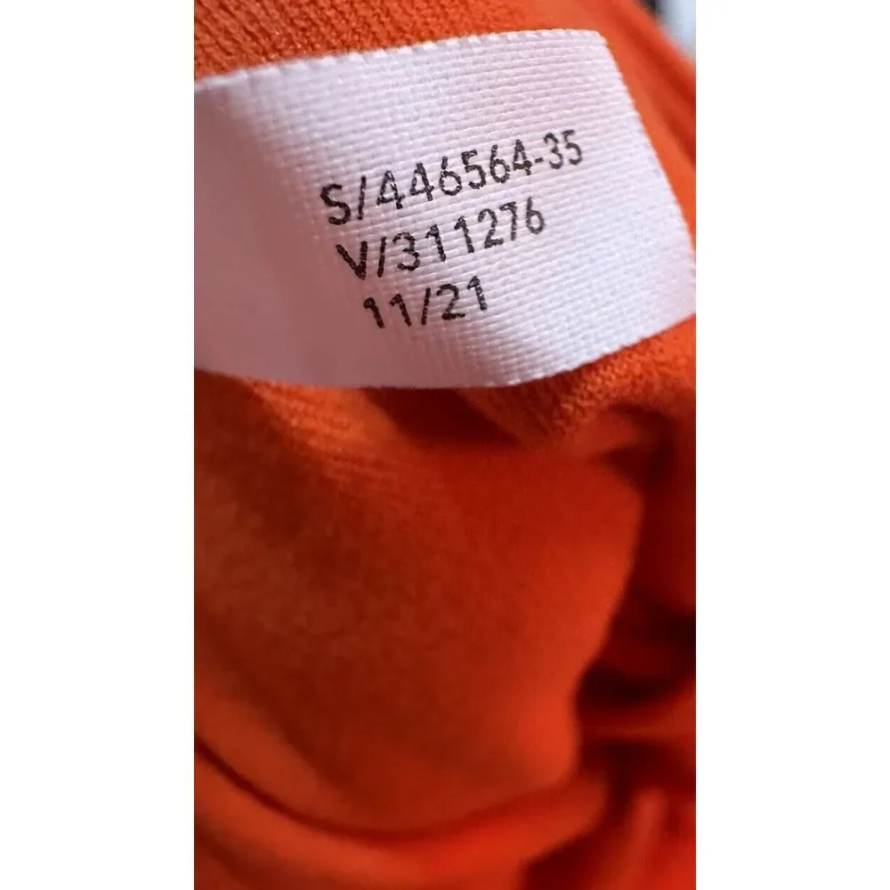 Athleta Women's Activewear Sport‎ Bra Halter Sleeve Orange Medium
